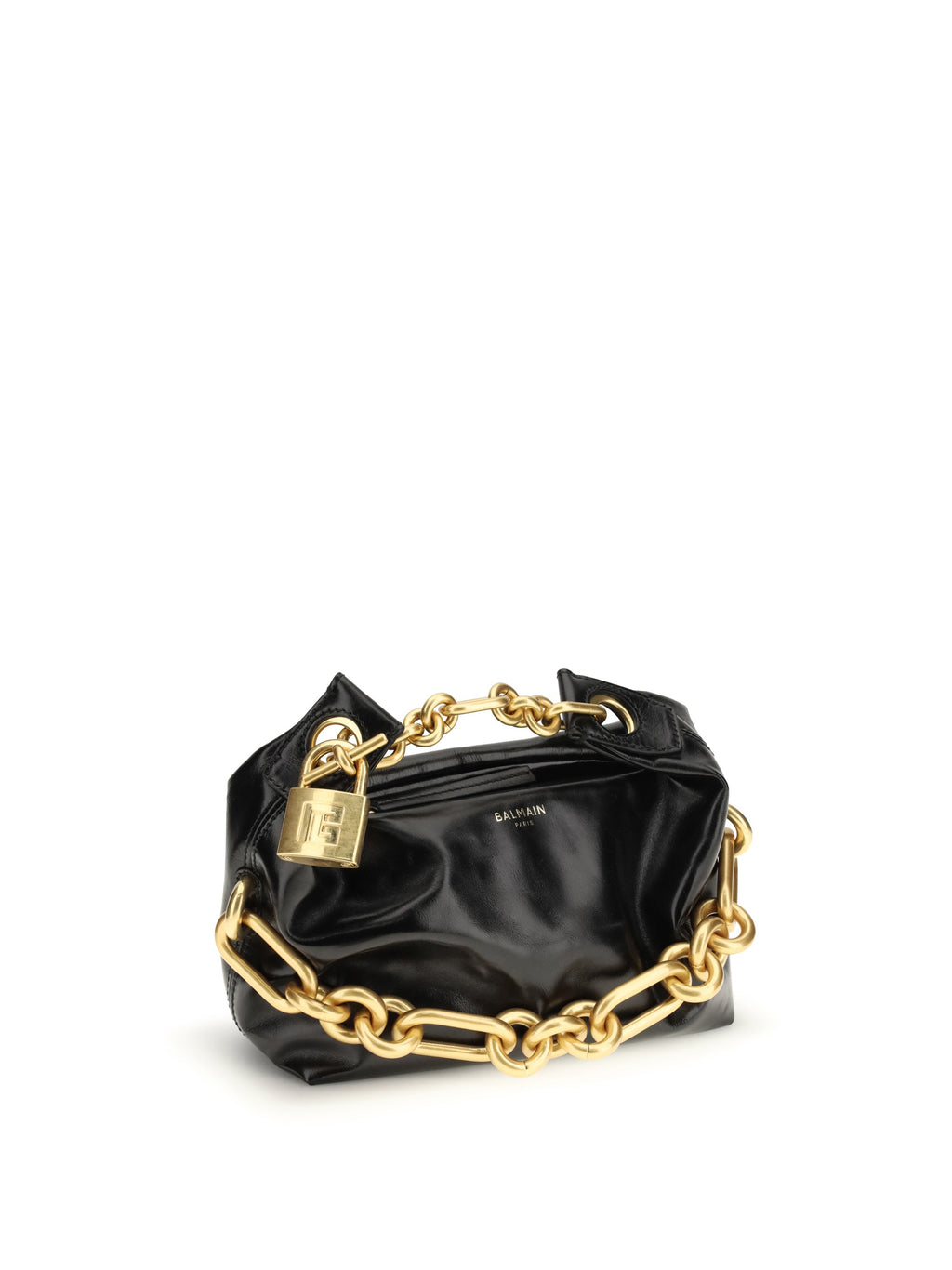 Balmain Women Sync Mini Leather Shoulder Bag