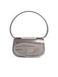 Diesel Iconic '1Dr Shoulder Bag In Silver Transparent Tpu Women
