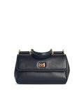Dolce & Gabbana 'My Sicily' Black Leather Handbag Women