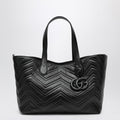 Gucci Medium Black Gg Marmont Shopping Bag Women