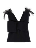 Alberta Ferretti Women Feather Top