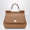 Dolce&Gabbana Large Caramel Sicily Hand Bag Women