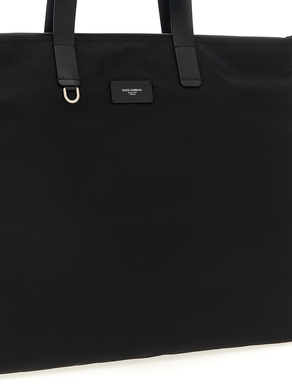 Dolce & Gabbana Men Big Logo Patch Shopping Bag