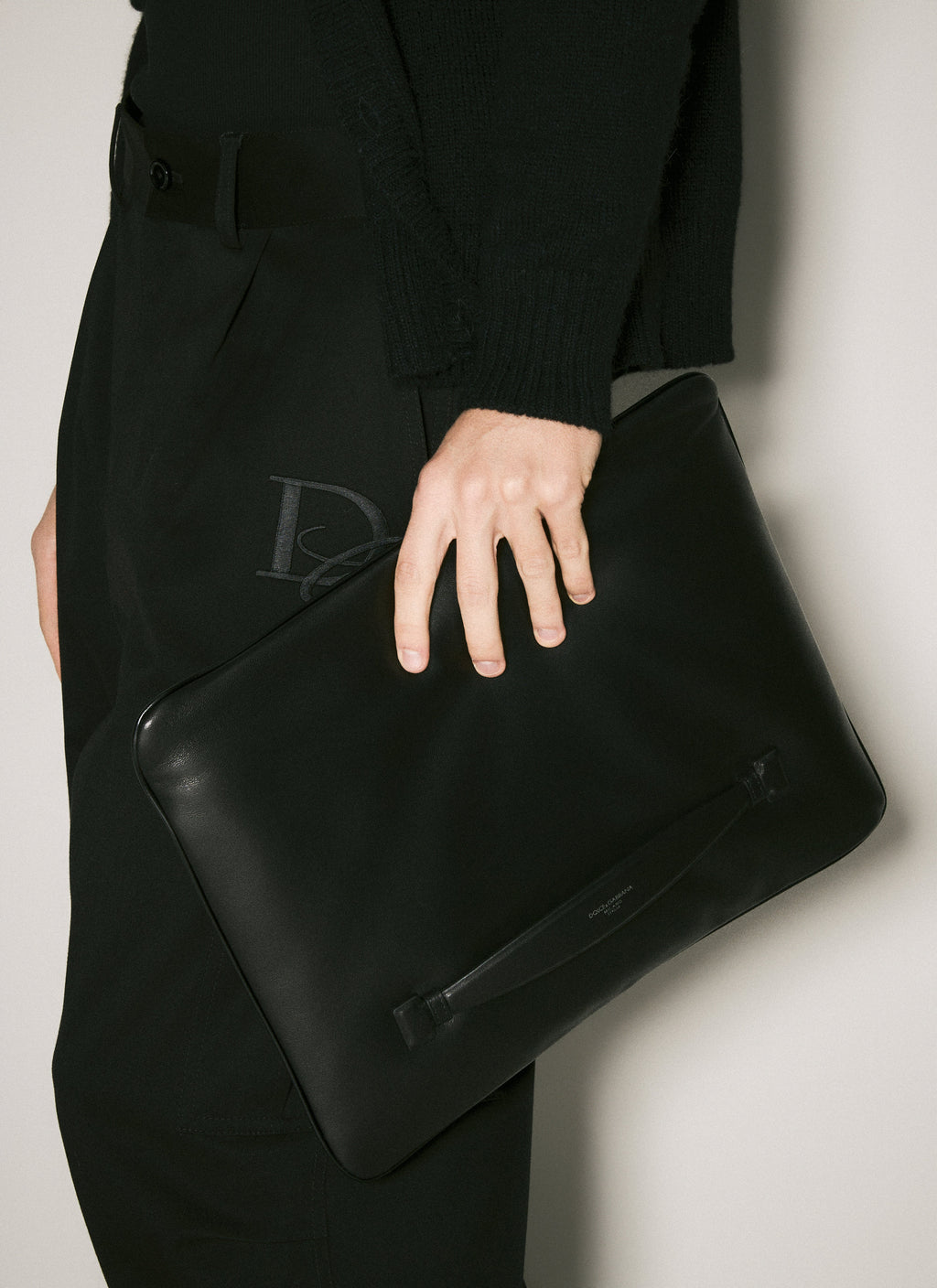 Dolce & Gabbana Men Nappa Leather Handbag
