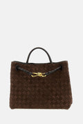 Bottega Veneta Women Medium Andiamo Suede Leather Handbag
