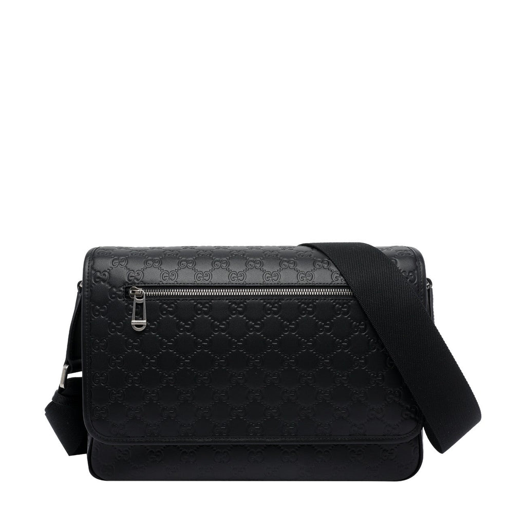 Gucci Men Medium Gg Emblem Crossbody Bag