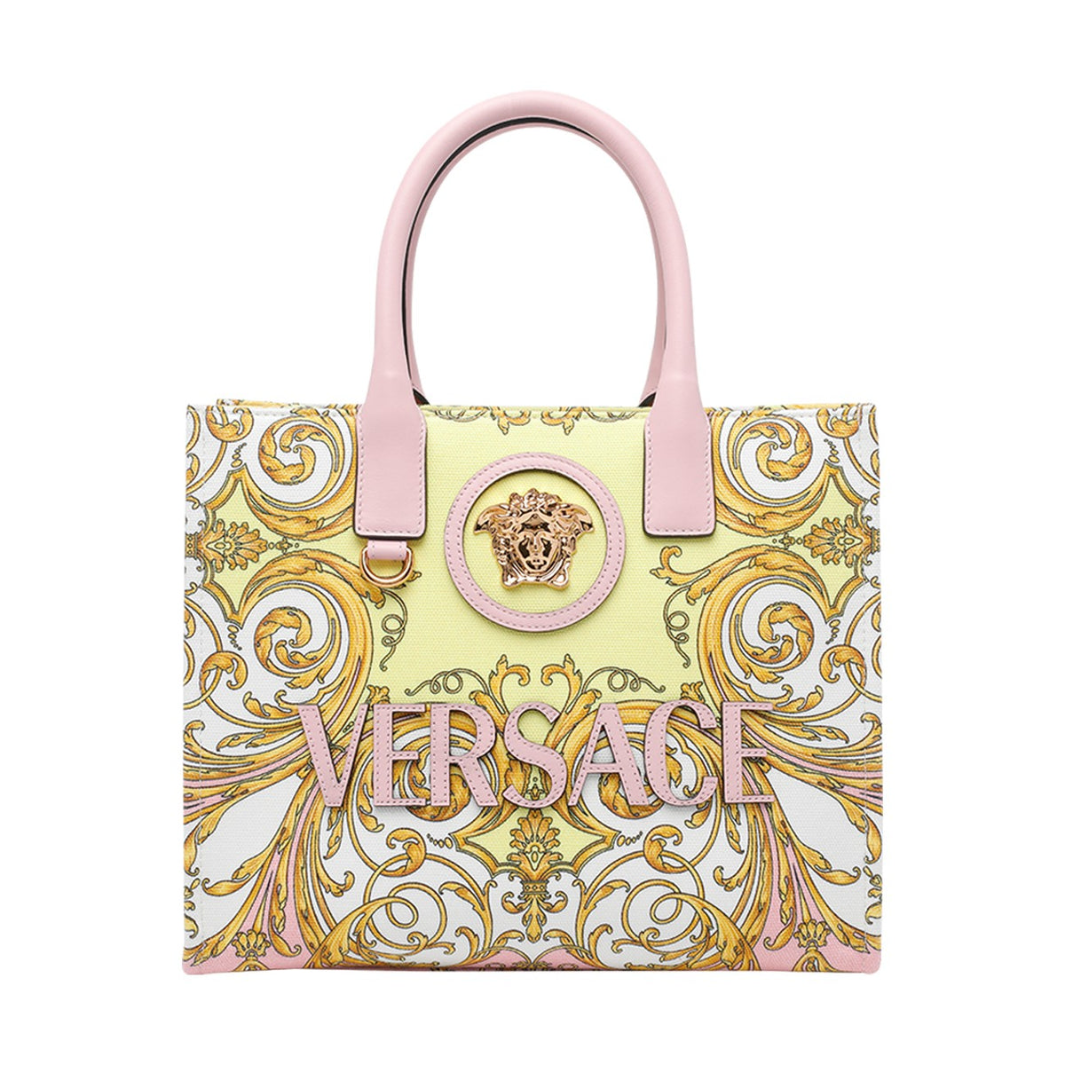 Versace Women Small La Medusa Printed Shopping Bag