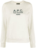 A.P.C. Women Tina Sweatshirt With Embroidered Logo